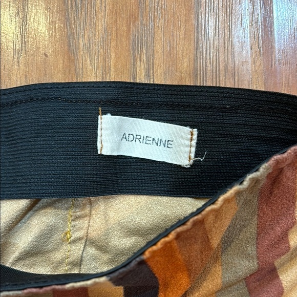 Brown Striped Flared Pants - Picture 2 of 3